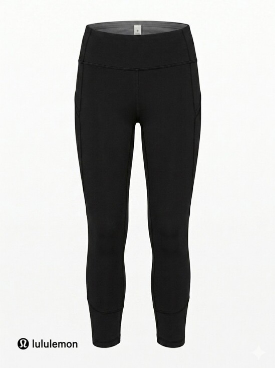 lululemon athletica Pants - Lululemon Black High-Rise Athletic Leggings